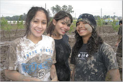 Diana and friends plant trees in Houston