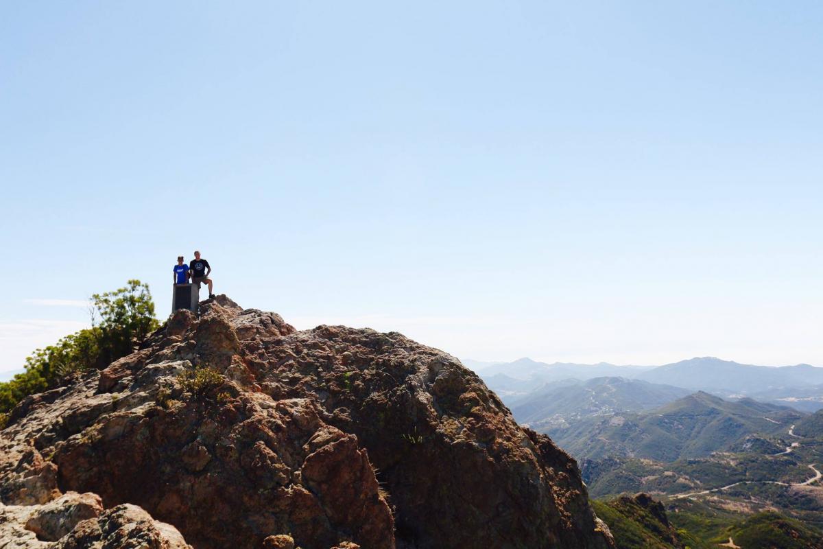 Daniel Dryburgh hikes with his SCA NPS Academy classmates at Santa Monica Mountains National Recreation Area. 