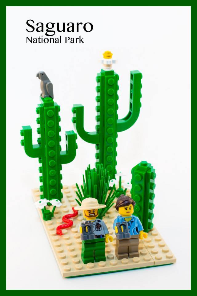 Saguaro National Park NPS LEGO set by Park Ranger Gavin Gardner.
