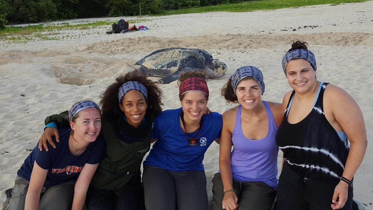 The summer 2016 turtle survey team at Sandy Point National Wildlife Refuge in St. Croix, U.S. Virgin Islands. 