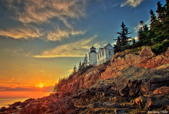 Bass Harbor Lighthouse, Acadia National Park, Photo by Kim Seng / Flickr.com